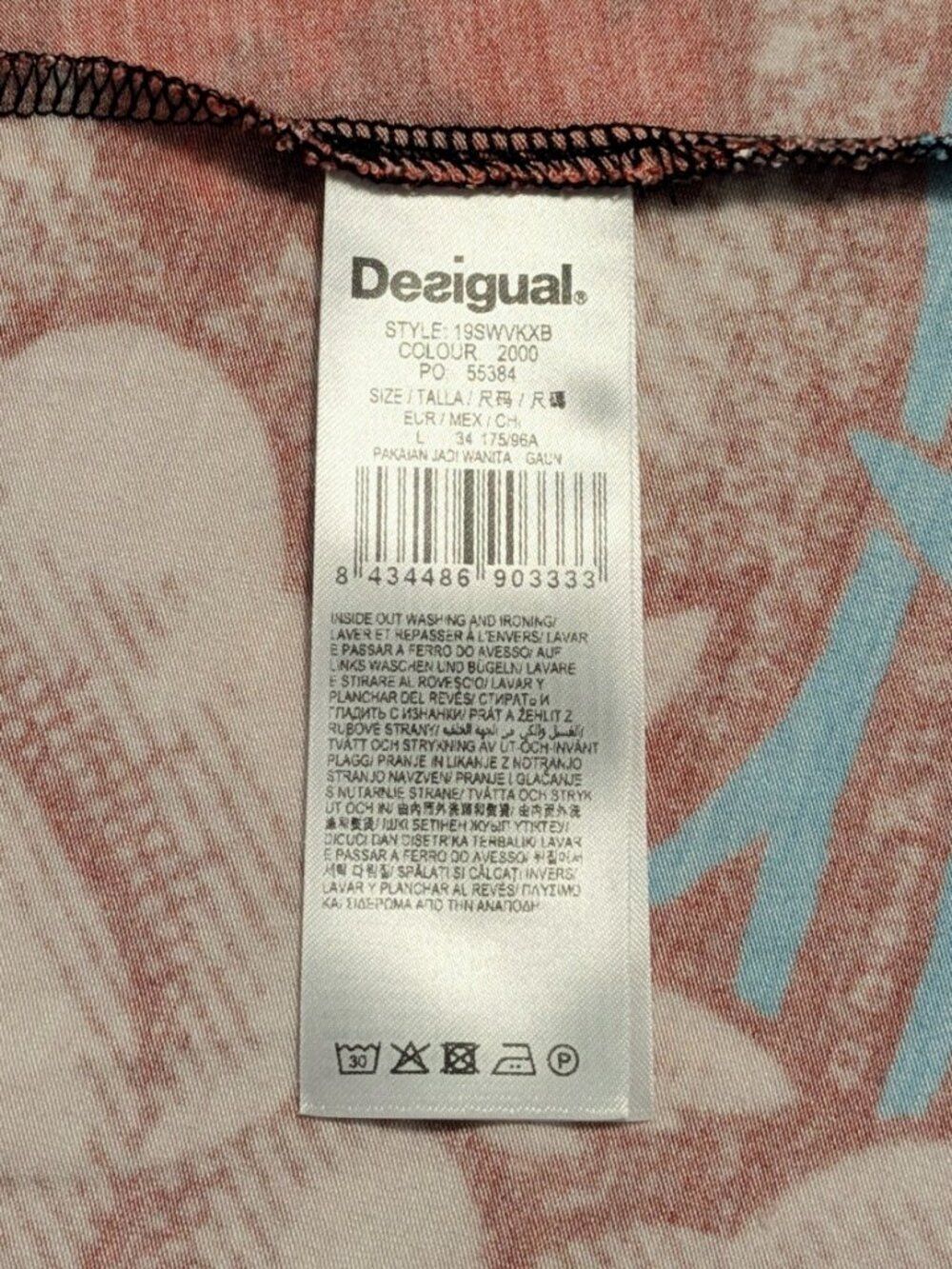 Christian Lacroix for Desigual Floral Wrap Dress Sz L - Picture 6 of 6